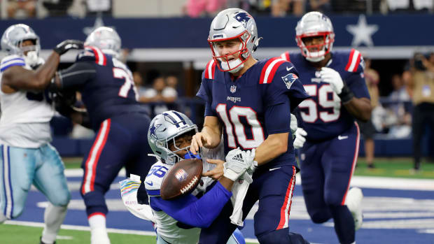 patriots - mac jones fumble cowboys